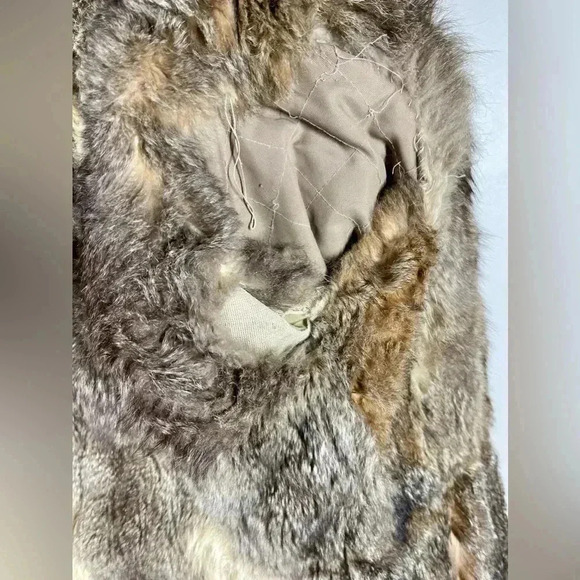 Vintage 1950s | Hand-sewn Genuine Fur Trench Coat | Women’s Small to Medium - Picture 12 of 14